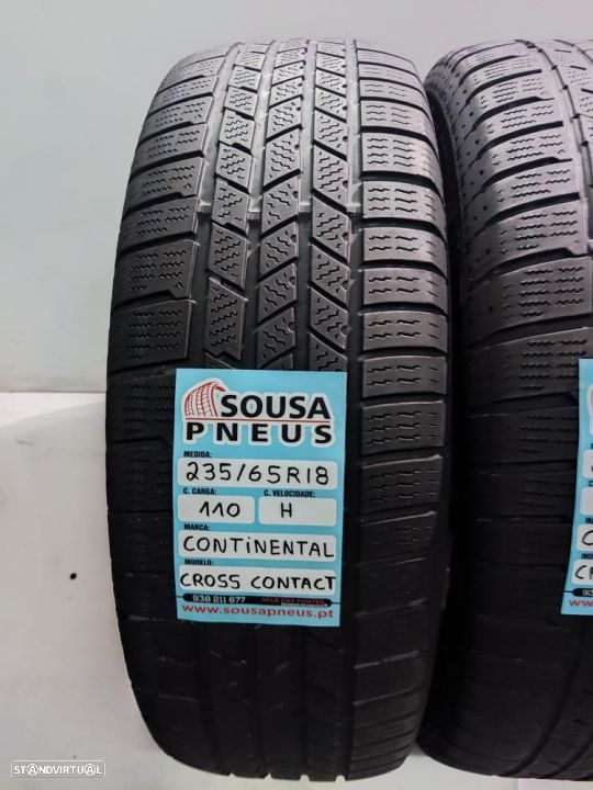 2 pneus semi novos 235-65r18 continental - oferta dos portes