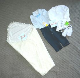 Ubrania ciuszki dla chłopca niemowlaka