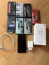 Xiaomi Mi 11 Lite 5G/ stan idealny/etui/szkło hartowane/komplet/okazja