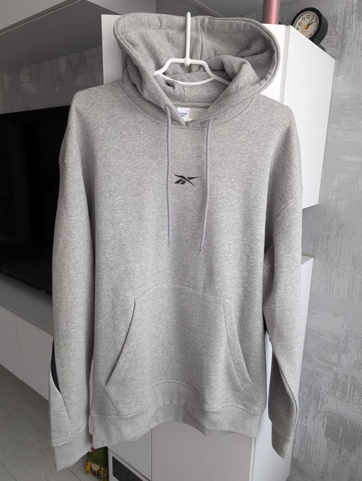 Reebok Classics Proud Мужская Худи Толстовка Кенгурушка Серая Hoodie L