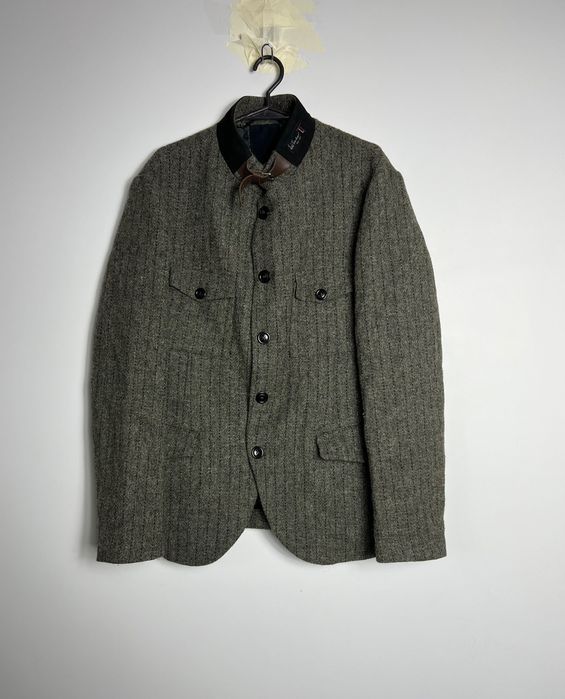 Wełniana Kurtka Luis Trenker x Harris Tweed 100% pure new wool