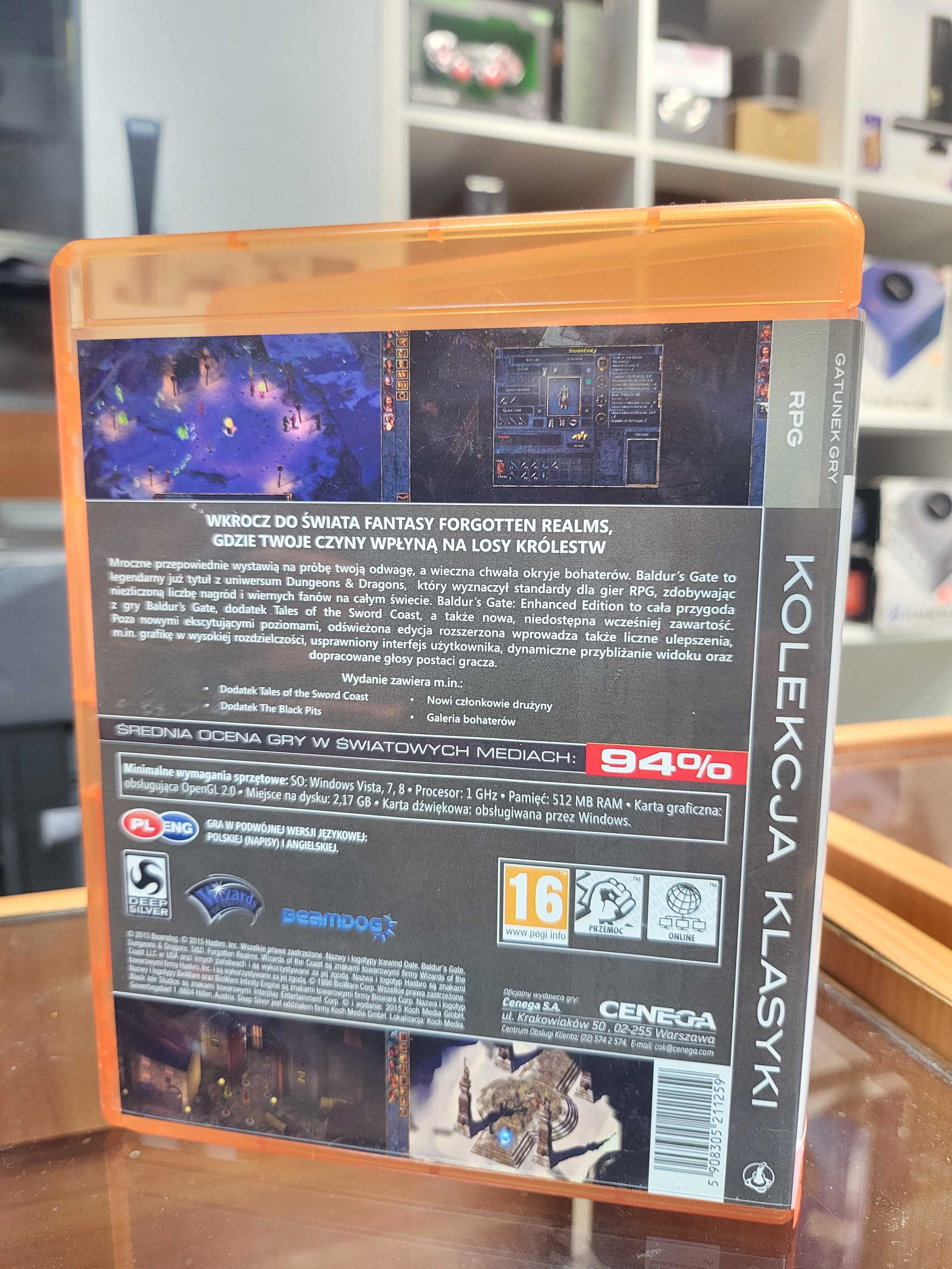 BALDUR'S GATE ENHANCED Edition Box PL PC Unikat Skup SklepRetroWWA