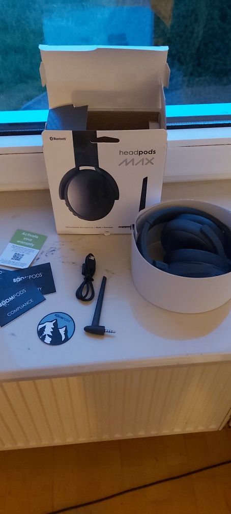 Słuchawki bezprzewodowe Bluetooth Headpods nowe w pudelku oryginalnym