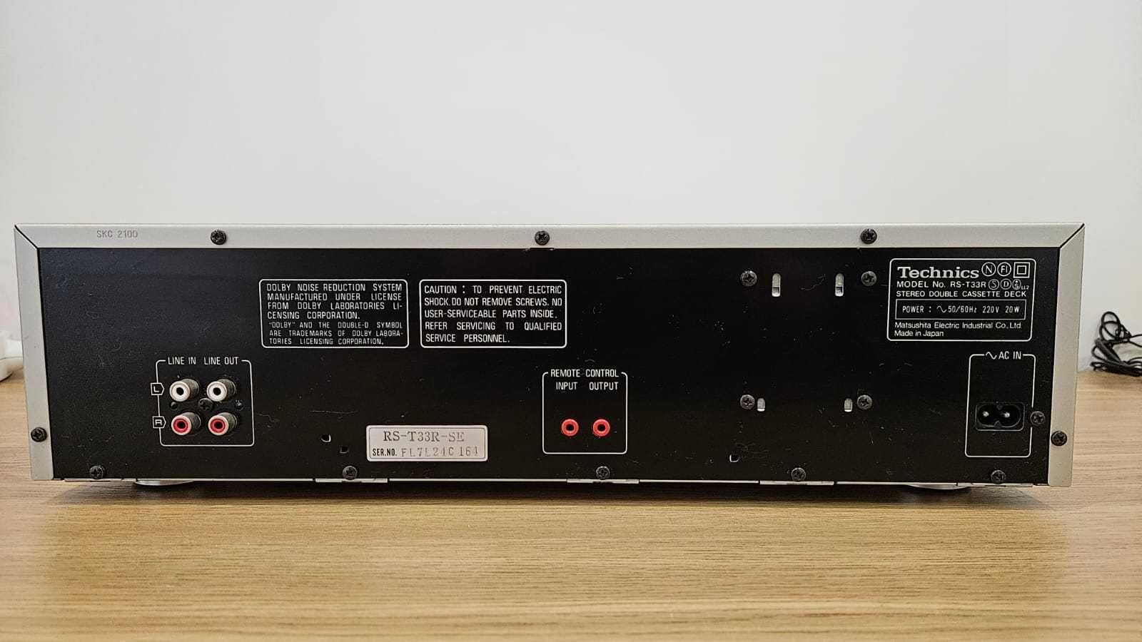 deck Technics RS-T33R magnetofon dwukasetowy