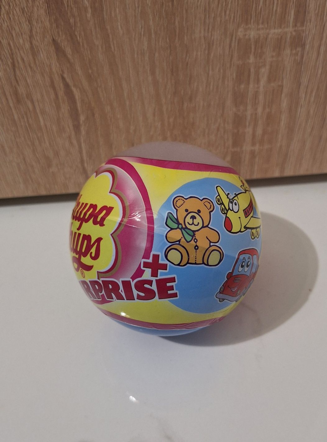 Duża kula Chupa Chups Suprise lizak + zabawka