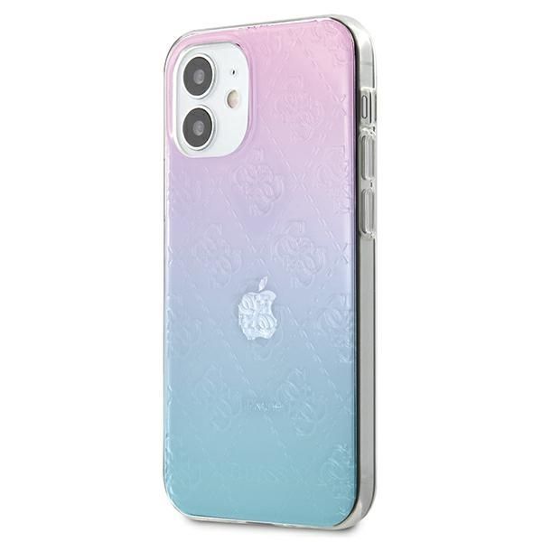 Etui Ochronne Guess 4G 3D dla iPhone 12 Mini 5,4" Blue&Pink