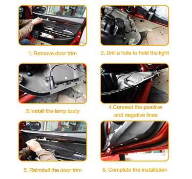 światło,projektor laserowy w drzwi z napisem toyota