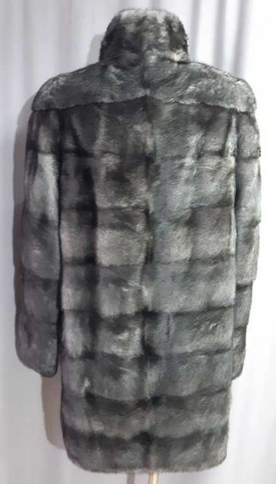 Шуба норковая серая