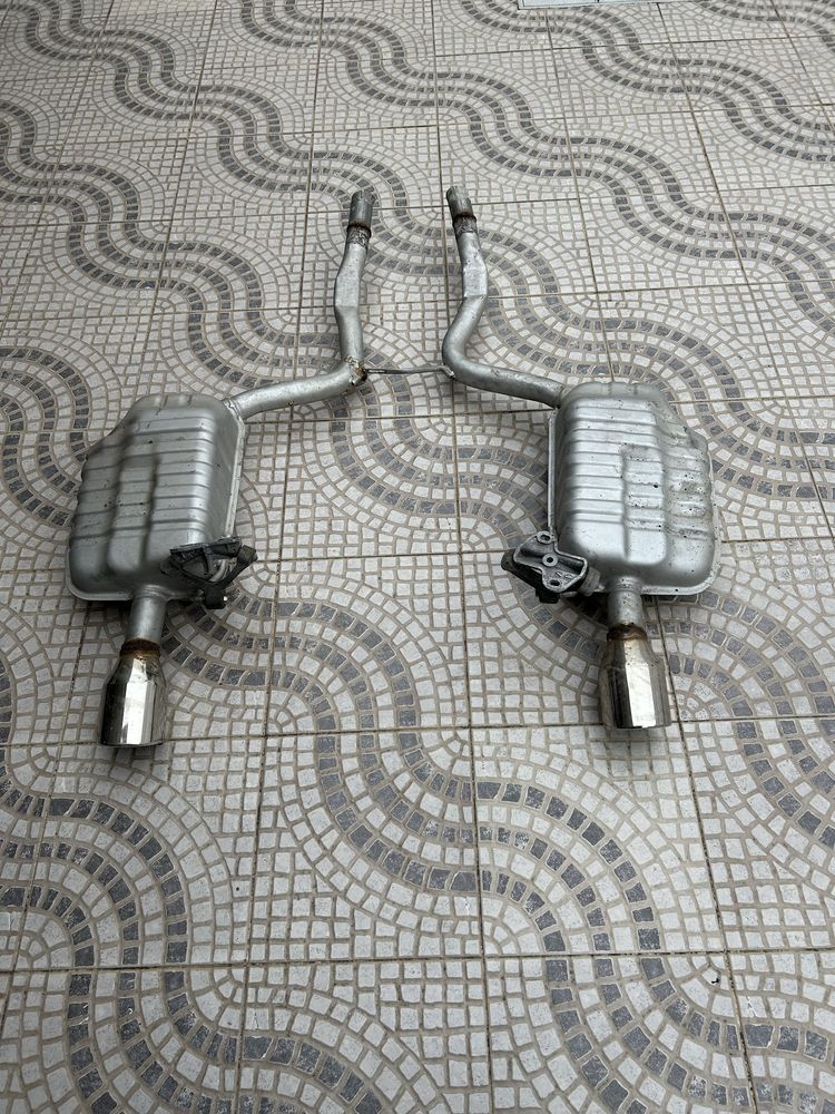 A4 b6 b7 panelas de escape traseiras