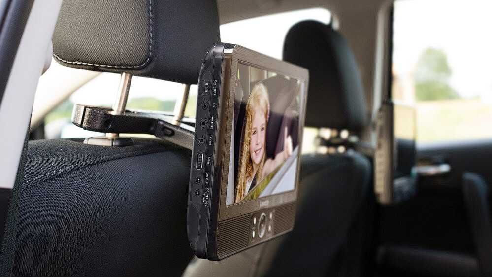 Przenośny odtwarzacz DVD LENCO DVP-939 (dwa ekrany) Czarny