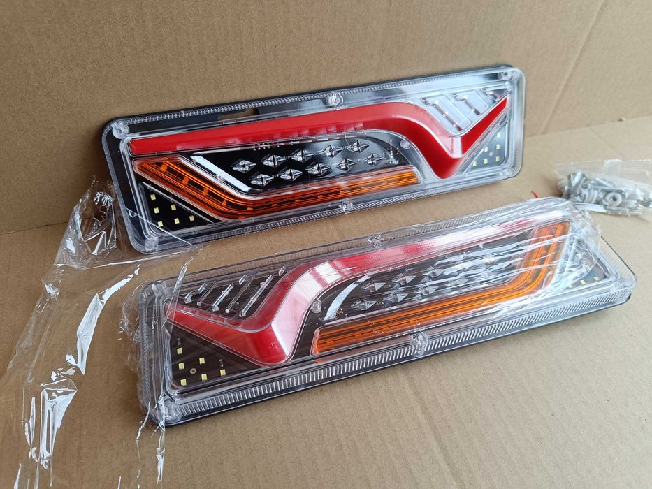 Комплект задних LED-фонарей для грузовиков, прицепов 12В/24В