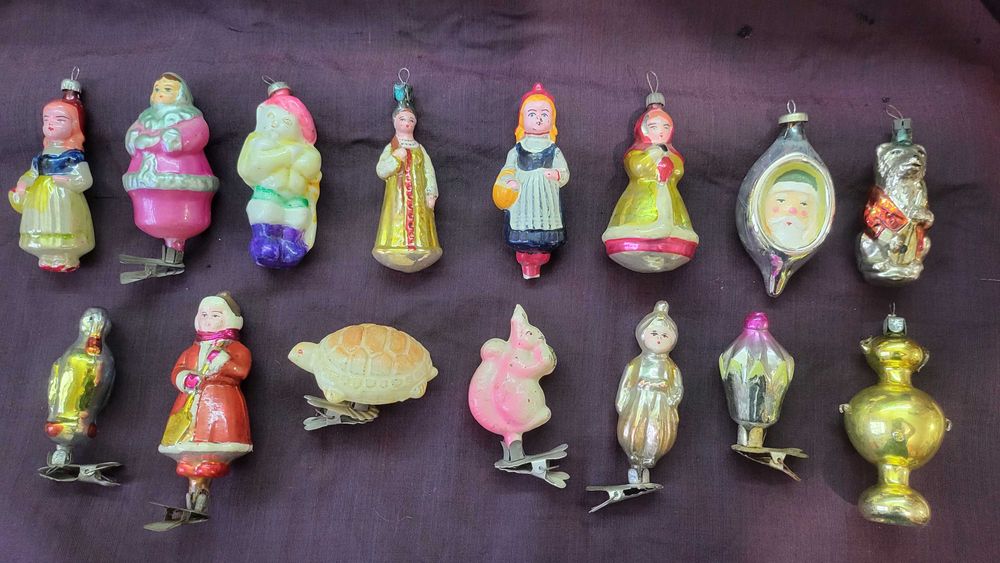 елочные винтажные игрушки  ссср