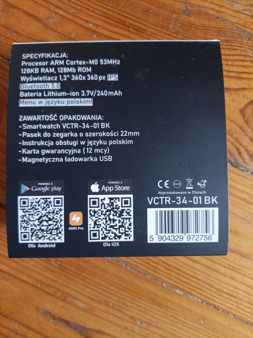 Smartwatch VECTOR SMART VCTR-34-01-BK