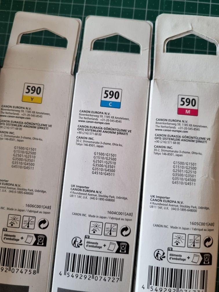 Pack 4 tinteiros canon eco tank 590