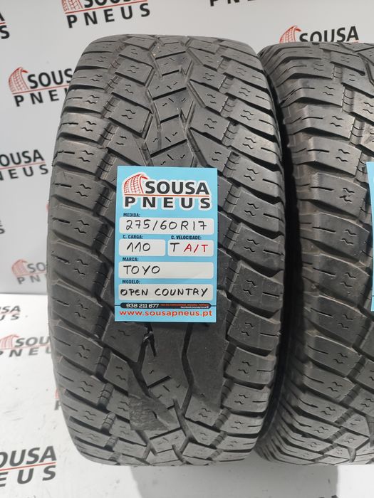 2 pneus semi novos 275-60R17 Toyo - Oferta dos portes