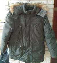 Куртка зимняя (пуховик) для подростка с капюшоном