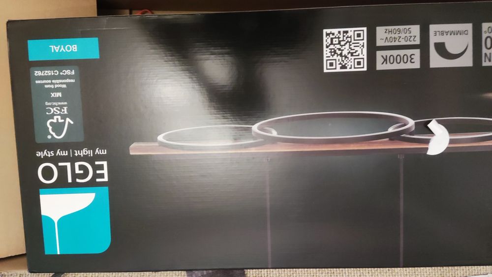 Lampa kręgi led led