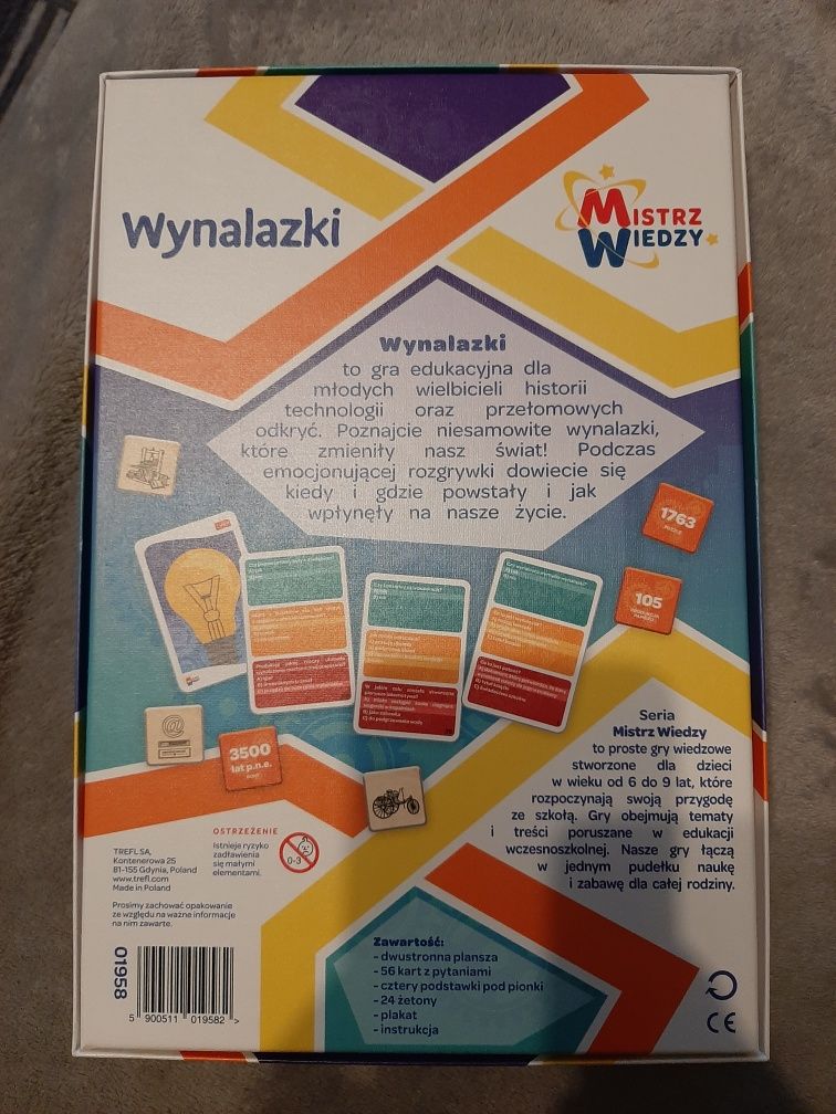 Wynalazki gra edukacyjna