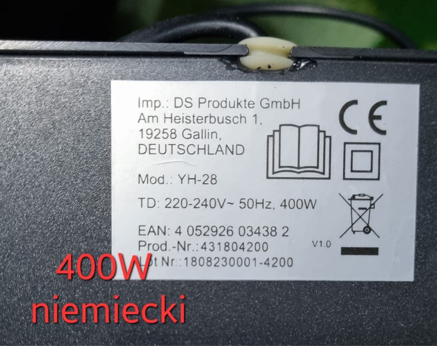 Mini kominek elektryczny 400W farelka lampion grzejący latarnia mały