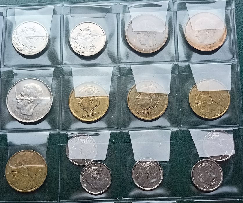 25 monet.  Francja, Belgia, Turcja