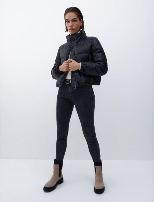 Зимняя куртка из экокожи reserved