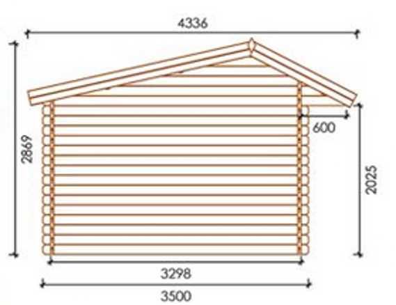 OD RĘKI domek ogrodowy 3,5x3,5 ściana 40mm świerk IMPREGNOWANY SOLIDNY
