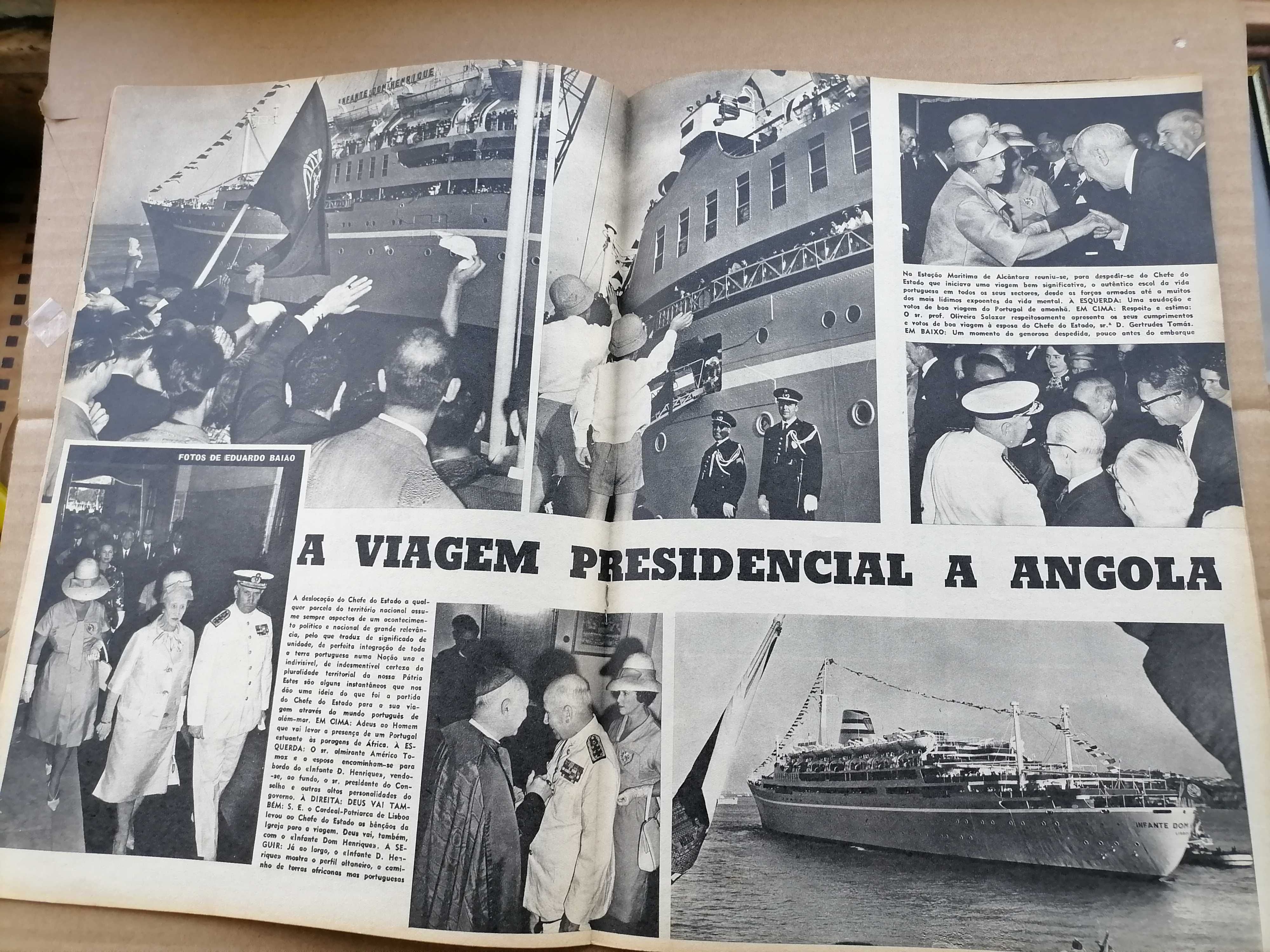 SALAZAR 1963 Viagem Presidencial a Angola S. Ilustrado