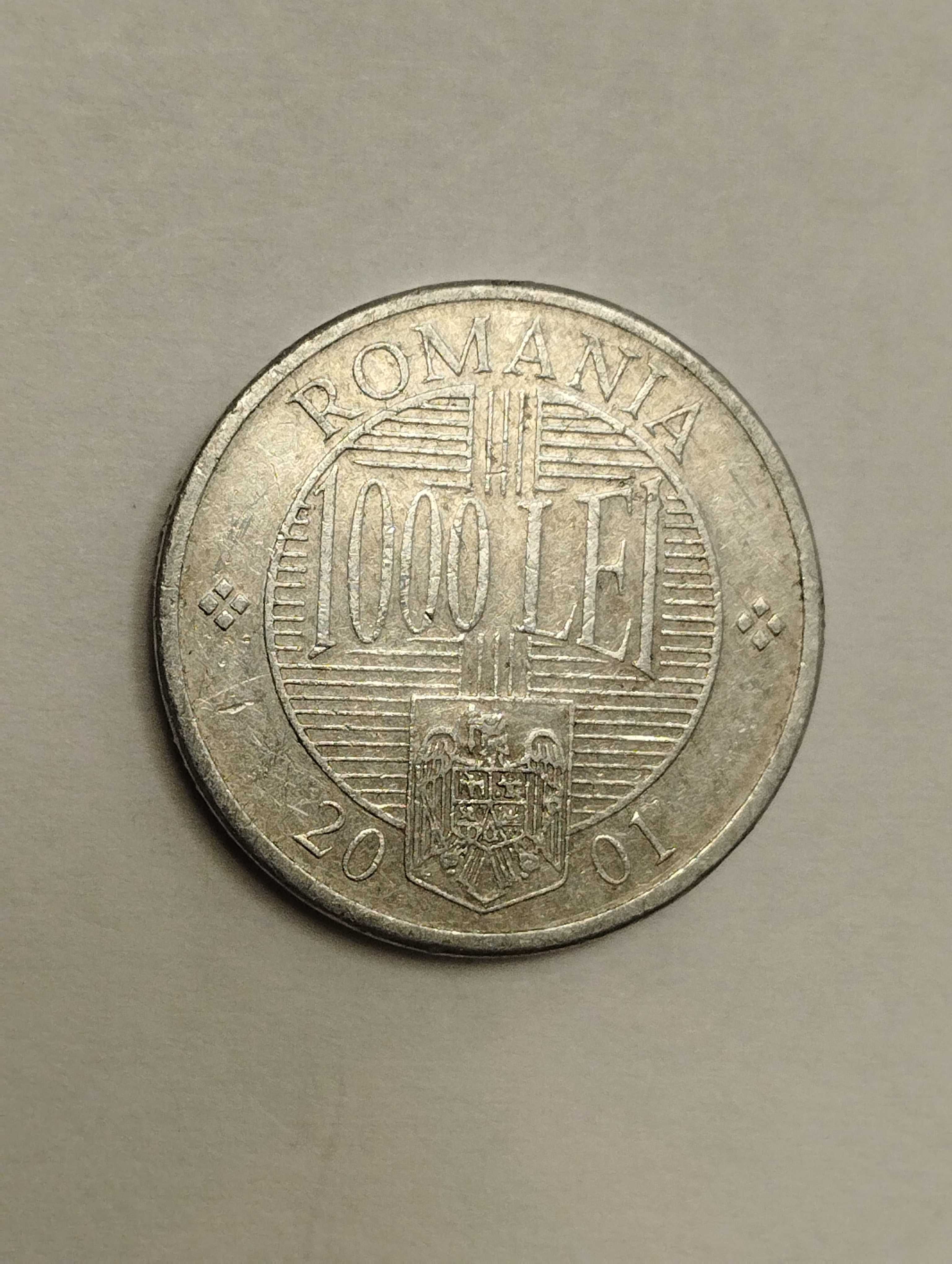 Sprzedam monetę Rumunia 1000 lei z 2001r. stan bdb.