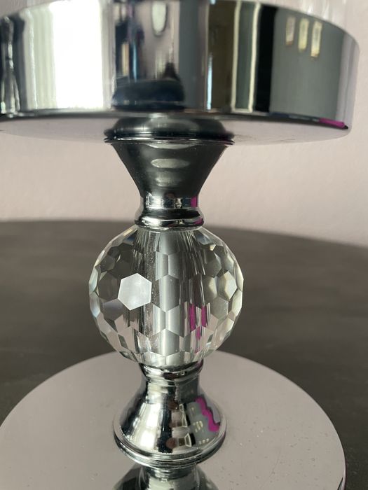 elegancki świecznik w stylu glamour wys.29 cm