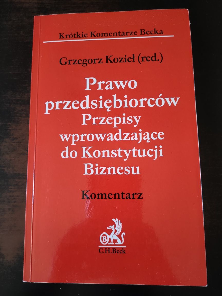 Prawo przedsiębiorców Komentarz