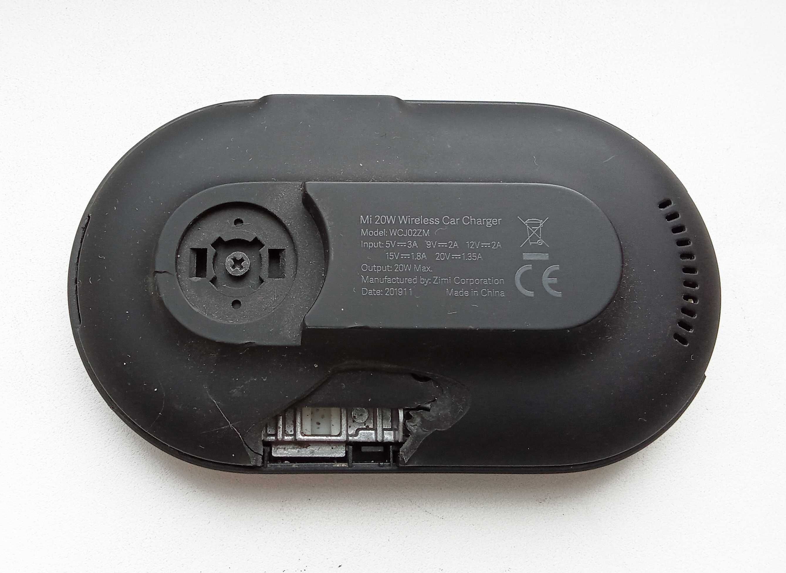 Беспроводная зарядка для авто Xiaomi Mi Car Wireless Charger WCJ02ZM