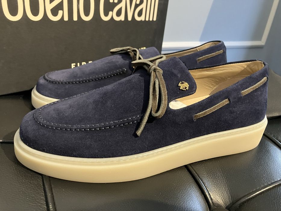 Roberto Cavalli luksusowe wloskie mokasyny skorzene New roz.43