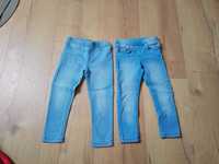 2szt spodni r104 jeansowych elastycznych cool club