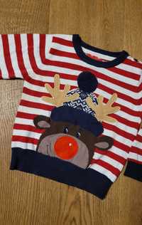 Sweter Mini Rebel renifer bluza Skrzat bluzka na przebranie Rudolf 92