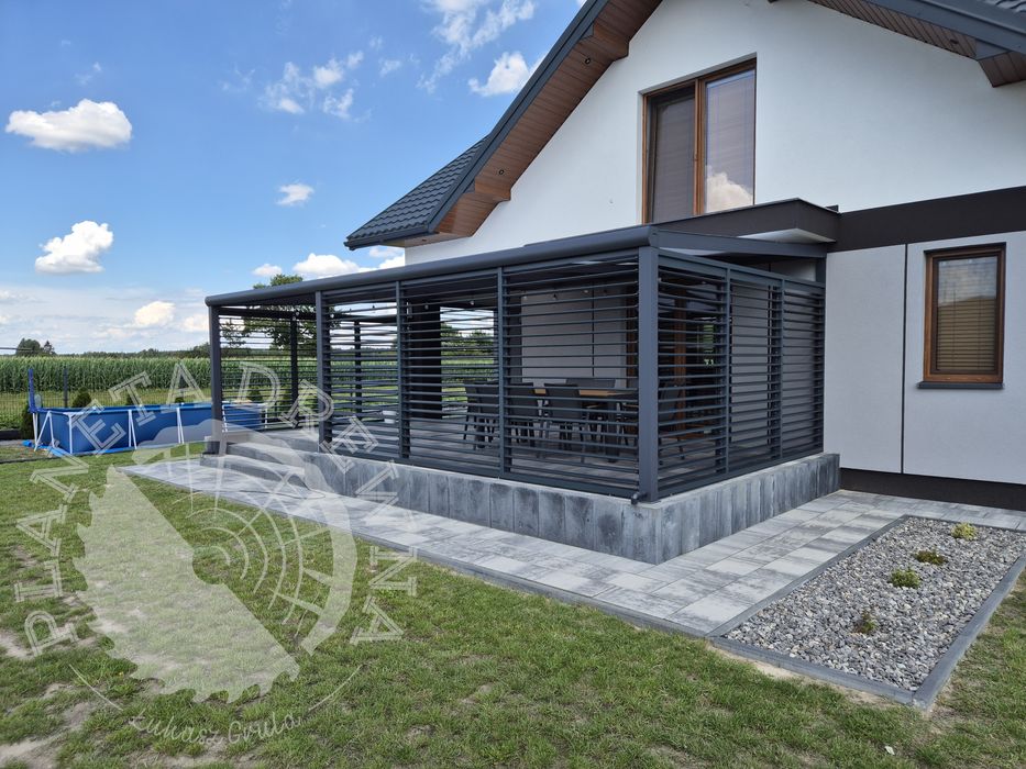 Wykonam zadaszenia tarasów aluminiowe oraz drewniane. Żaluzje ruchome
