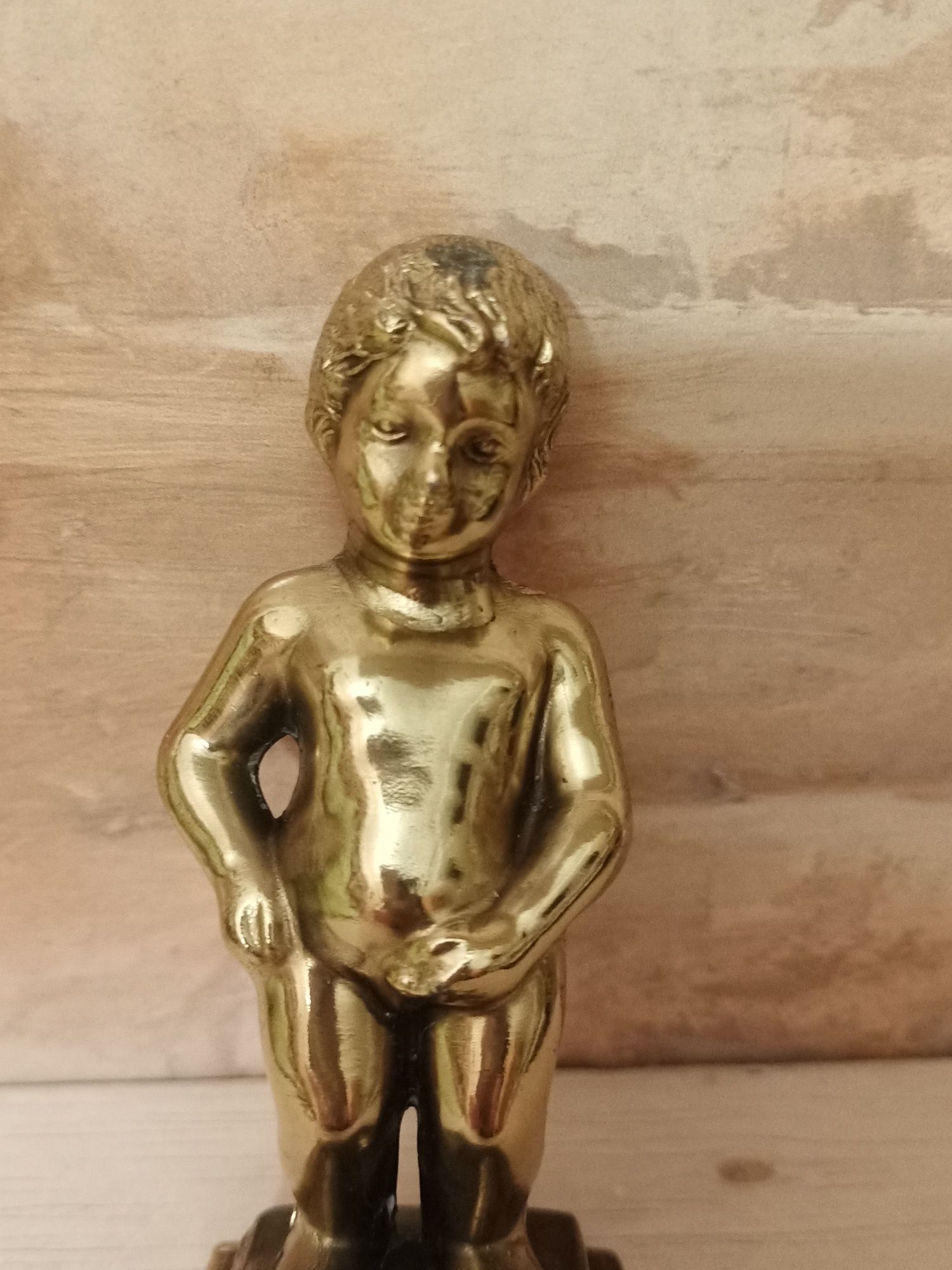 Dawna figura mosiężna Manneken pis, Bruksela,unikat.