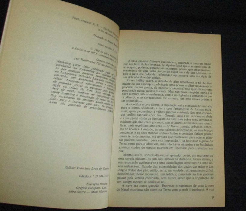 Livro E.T. O Extraterrestre William Kotzwinkle