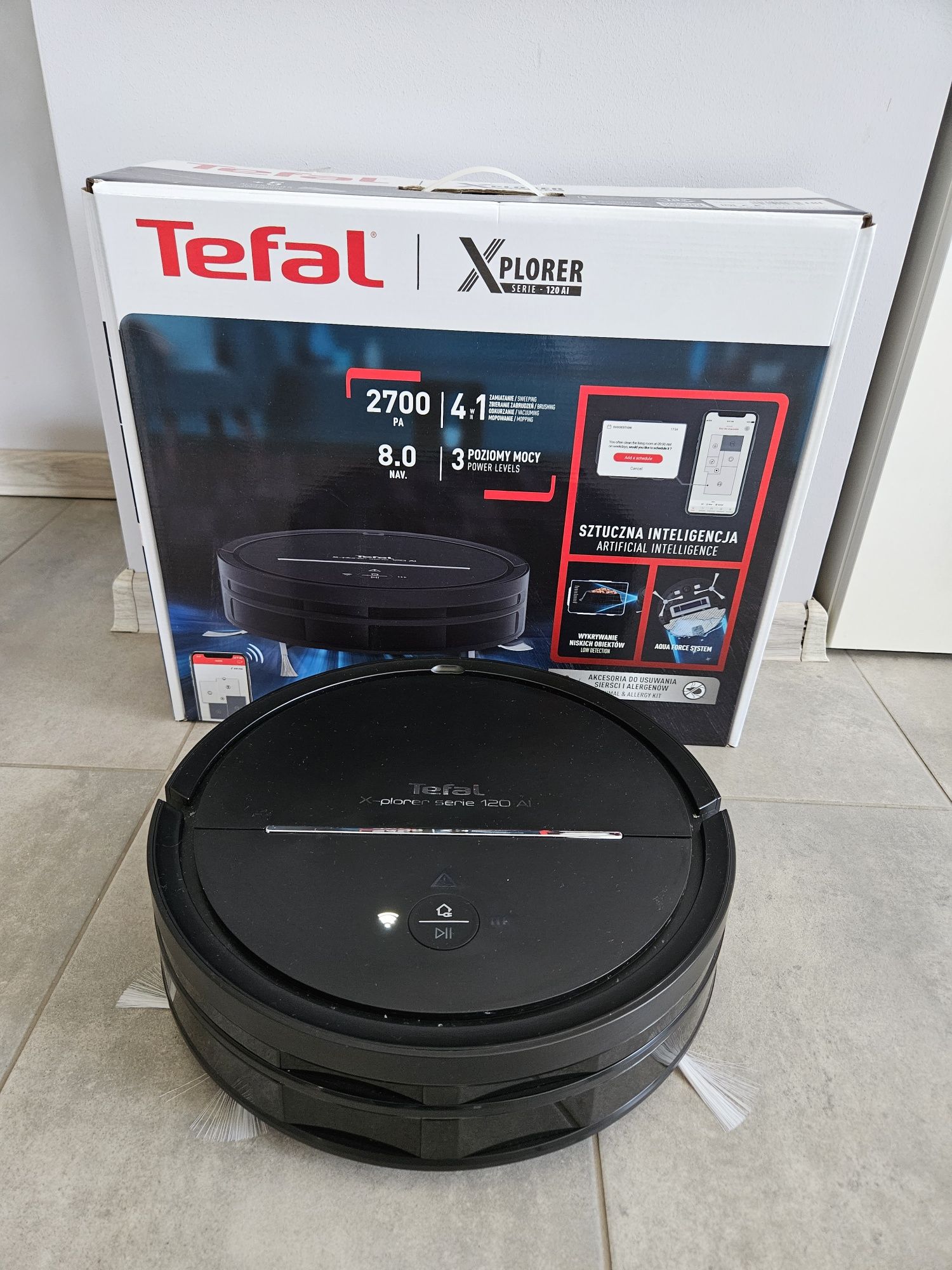 Robot sprzatajacy. Tefal xplorer Serie 120 AL