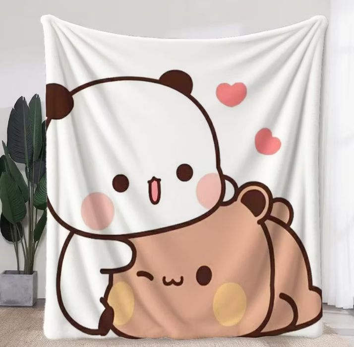 nowy koc Bubu i Dudu 150cm×200cm pluszowy