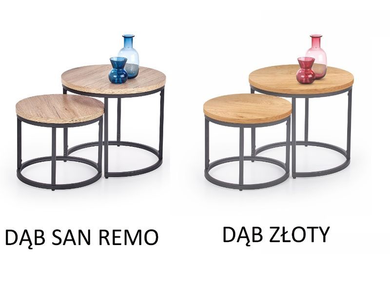 OREO / ZESTAW 2 x stolik kawowy do salonu / 2 kolory