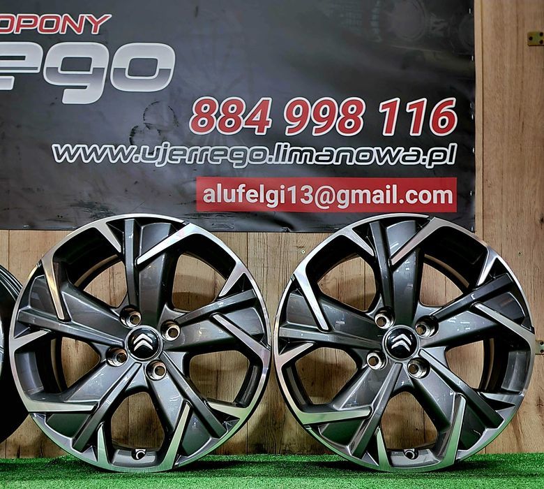 NOWE ALUFELGI CITROEN - 17x4x108 - Berlingo, C3 Aircross, C4, Cactus