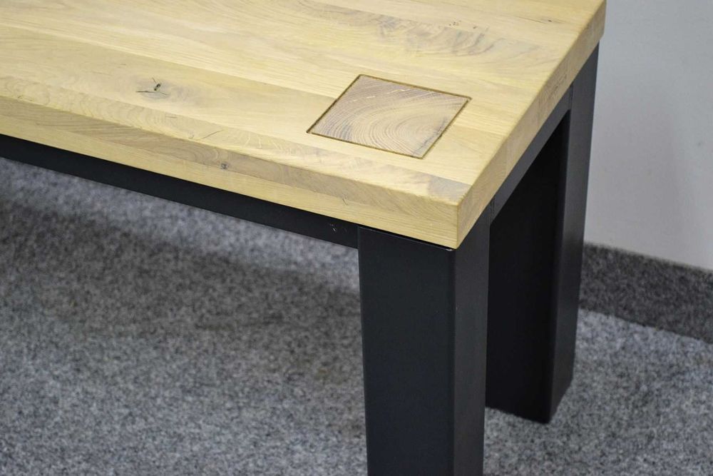 ŁAWKA, drewniana, dąb olejowany bielony, seria VILLANDERS, -68%