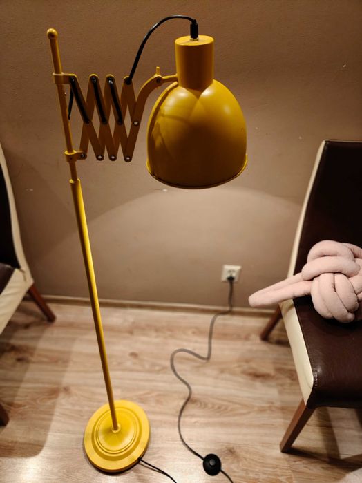Lampa Meble VOX Collo żółta podłogowa stojąca