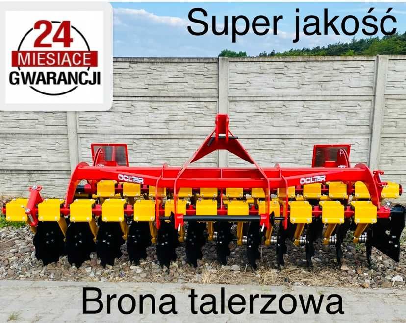 Brona talerzowa talerzówka 3 metry Lemtech głębosz gruber agregat
