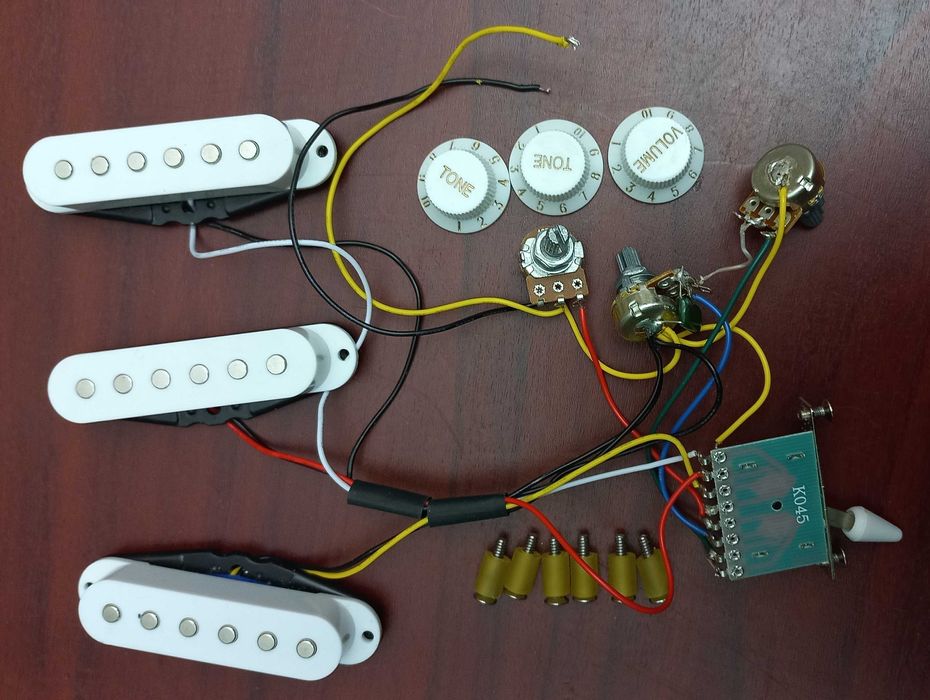 Электроника от гитары Harley Benton HB ST-20 WH (Stratocaster)