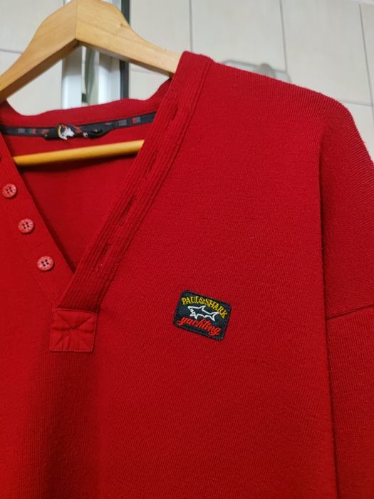 Sweter klasyczny XL Paul & Shark yachting XL wełna wełniany wool wełna