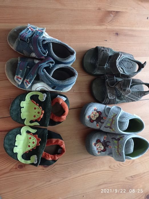 Kapcie befado NOWE 21 i sandalki 2 pary i kapciuszki 21/22