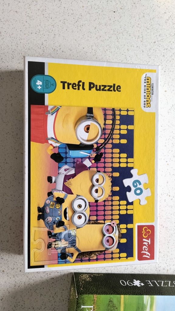 Gra carotina,puzzle Minionki, puzzle magiczne ogrody