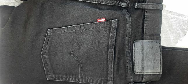 Calças Levi's 510 pretas Premium Skinny elásticas originais