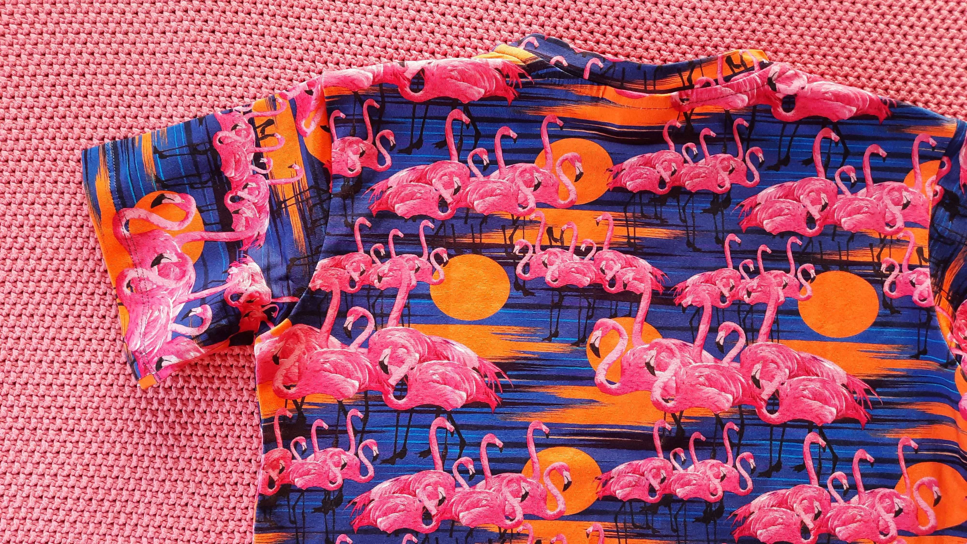 T-shirt Holiday Flamingo Sunset Hey Popinjay